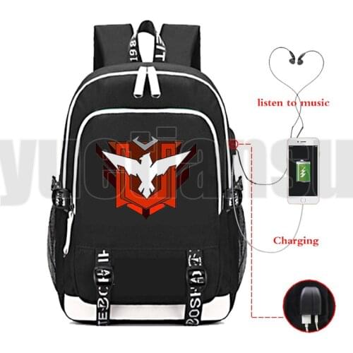 Free Fire Garena USB Backpack Men Teenager School Bag Women Shooting Game Travel Rucksack Large Mochila Anime Free Fire Bag