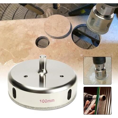 100mm Diamond Coated Drill Bit Hole Saw Cutter for Glass Tile Ceramic Marble