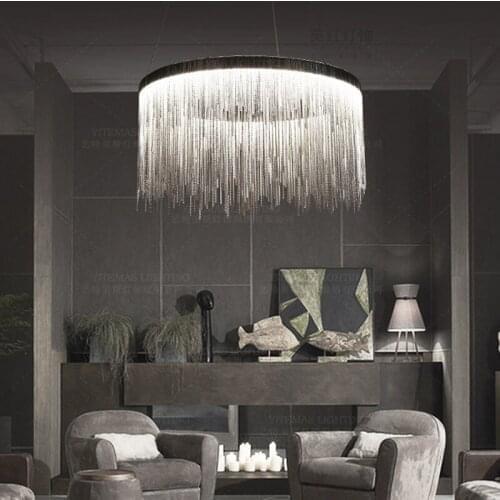 LED chain pendant light nordic hanging decorative lamp in restaurant kitchen suspension cord pendant lights dining dimmable lamp