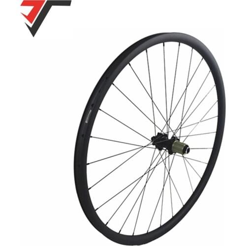 Carbon BOOST wheels 27mm asymmetric 29er MTB bicycle wheels XC tubeless straight pull 15X110mm 12X148mm mountain bike wheelset