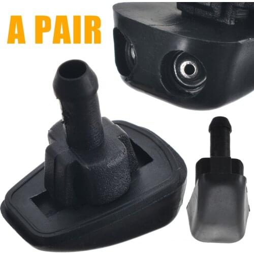 Treyues 2pcs Universal Plastic Car Window Windshield Wiper Washer Nozzle Water Spray Jet