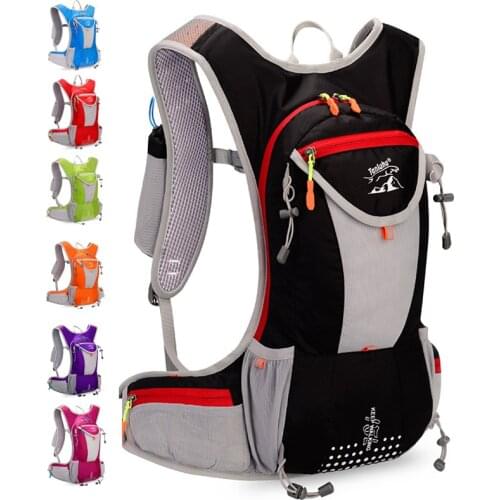 Cycling Backpack Running Marathon Hydration Nylon 12L Outdoor Running Bags Hiking Backpacks Marathon