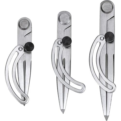 DIYWORK Leather Craft Rotating Tool Spacing Compasses Sewing Leather Craft Marking Tool Adjustable DIY Edge Creaser Stitch