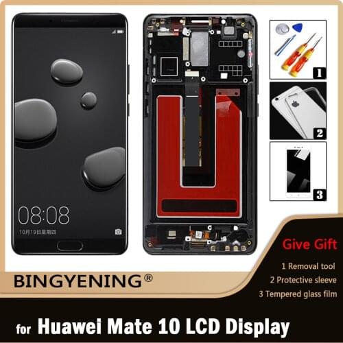 New For Huawei Mate 10 LCD Display Screen Touch Digitizer Assembly For 5.9 ‘’ Huawei Mate 10 With Frame ALP L09 ALP L29 Replace