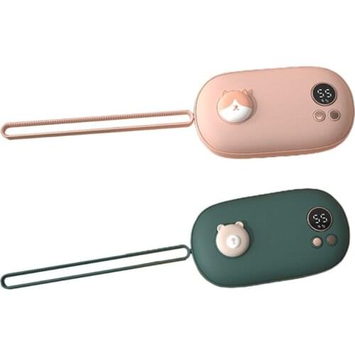 5000mAh USB Rechargeable Electric Hand Warmer Winter 2 in 1 Pocket Power Bank