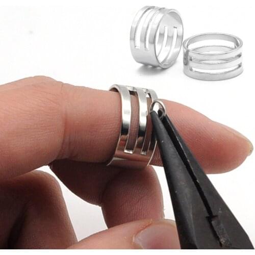 3pcs/lot 100% Stainless Steel Jump Ring Open Close Finger Ring Wholesale DIY Jewelry Making Tool Factory Price Never Fade