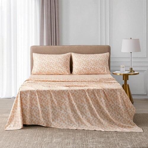 4pcs/set Bed Sheet Set Maple Print Bed Cover Household Bedroom Accessories Soft And Comfortable