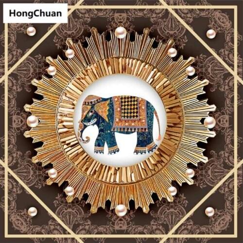 Diamond embroidery, elephant, 5d diamond painting square, round diamond inlay, rhinestone picture, cross stitch, new year, gift