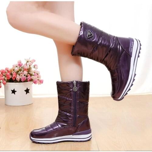 C402 High quality women boots New arrivals waterproof thick fur winter shoes slip-resistant women platform snow boots Bota Mujer