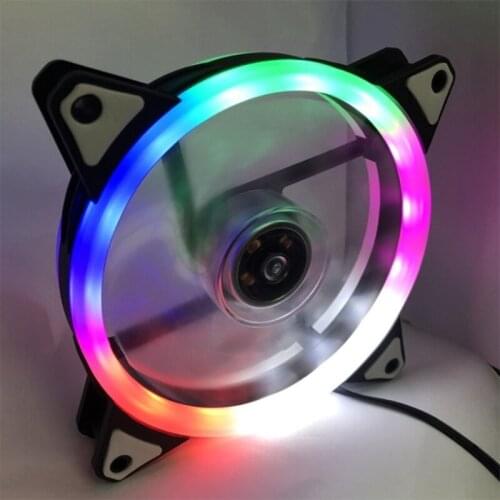 Case Fan 120mm 3Pin Bearing LED Computer Cooling Fan Radiator