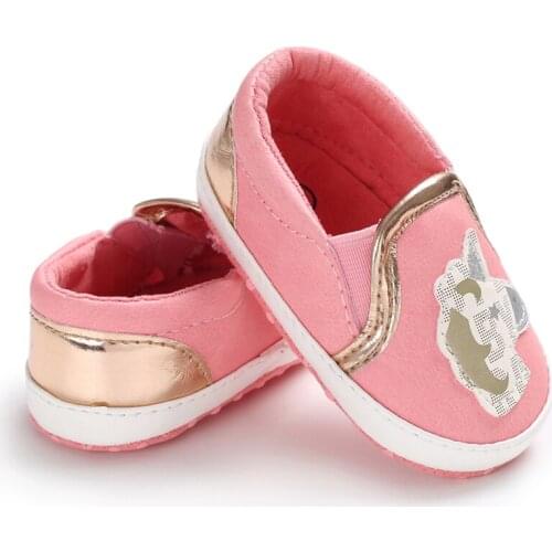 Baby Shoes Boy Girl Baby Cotton Sole Synthetic Leather Casual 0-18 Months Slip on Shoes for First Walkers Baby Shoes