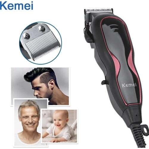 Kemei 1027 Professional Hair Trimmer EU Plug Clippers Men Steel Fast Cut Low Noise Fashion Haircut Razor for Male Barber