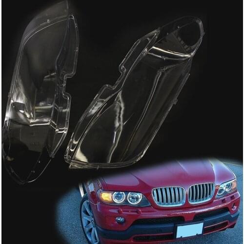 Left/Right/Pair Front Headlight Headlamp Lens Cover Fit BMW X5 E53 530i 544i 2004-06