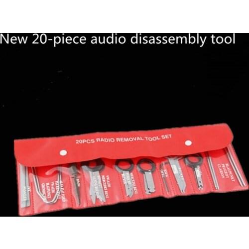20PCs Professional Car Radio Removal Key Tool Kit Audio Tools Stereo CD Repair Hand Tools Set Release Keys Extraction