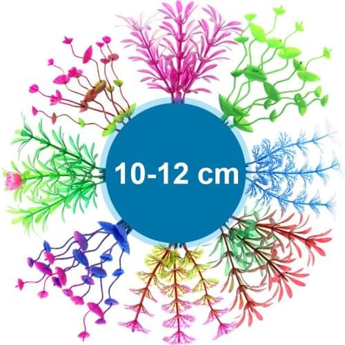 Small Artificial Plastic Water Plant Grass Aquarium Decorations Plants Fish Tank Plastic Hydroponic Plants Decor Accessories