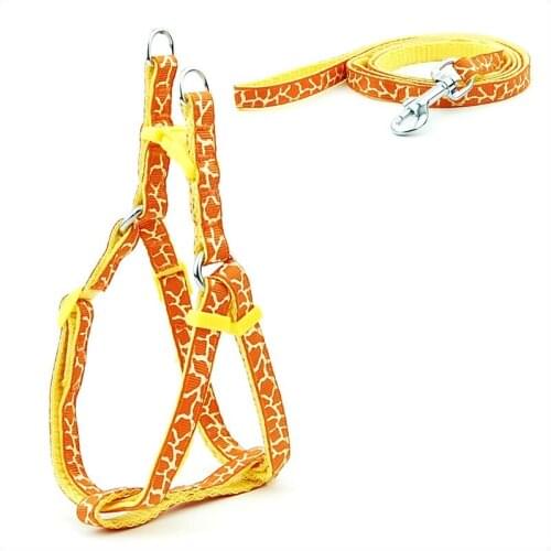 Pet Dog Zebra-Strip Harness and Leash Set Summer Chihuahua Fashion Harness for Small Dog Adjustable Walking Puppy Accessories