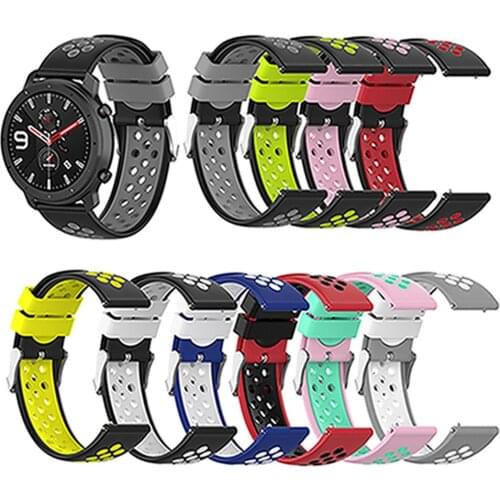 Universal Silicone Watch Band 22MM for Samsung Galaxy Watch 46mm R800/Gear2 R380 Watch Strap for ZTE Quartz/MOTO360 46mm version