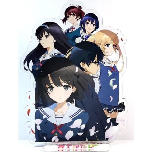 Saenai Heroine no Sodatekata Katou Megumi Sawamura Utaha acrylic stand figure model plate holder cake topper anime
