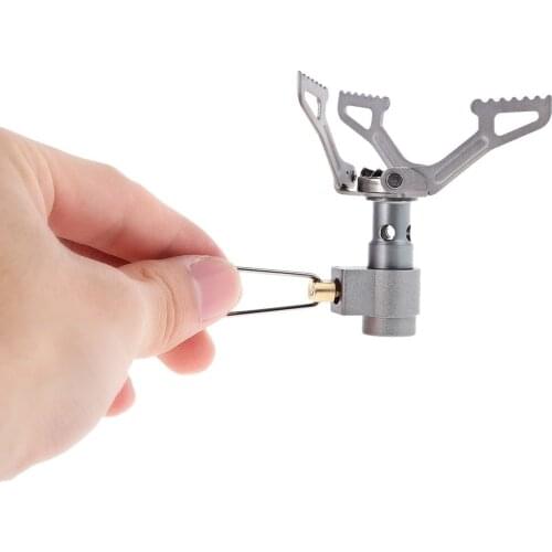 Ultralight Titanium Alloy Camping Gas Stove Outdoor Fire Pit Outdoor Gas Stove Miniature Stove Picnic Stove
