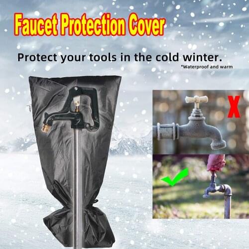 Waterproof Outdoor Faucet Garden Cover Faucet Freeze Protection Sock Reusable Tap Protector Outdoor Cover Socks for Winter