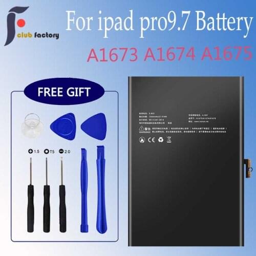 Club factory Replacement Battery for iPad Pro 9.7 A1673 A1674 A1675, Complete Repair Tools Kit