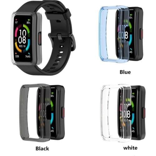 Smart Watch PC Hard Shell Cover Protection For -Huawei Honor Band 6 Watch Screen Protector Case R58A