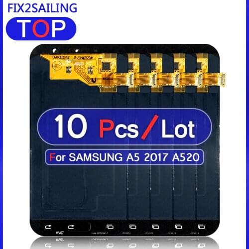 10PCS For Samsung Galaxy A5 2017 A520F SM-A520F A520 LCD Display 100% High Quality LCD Touch Screen Sensor Panel Assembly
