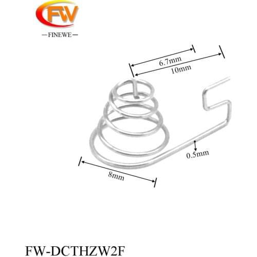 20pcs/lot AA AAA Battery Contact Spring 0.5/0.6mm Nickel Wire for Remote/Toy