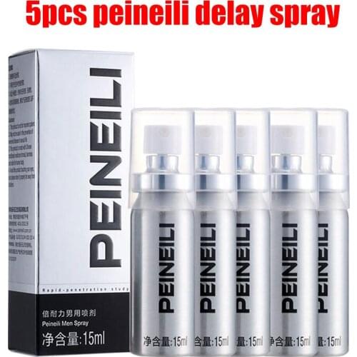 5PCS Peineili Sex Delay Spray for Men External Use Anti Premature Ejaculation Prolong 60 Minutes Penis Enlargment Sex Products