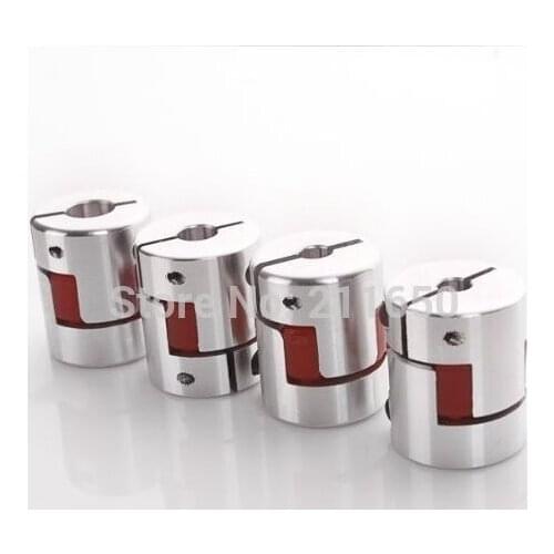 8x8 mm Aluminum Alloy CNC Flexible Jaw Spider Plum Coupling Shaft Coupler D25mm L30mm