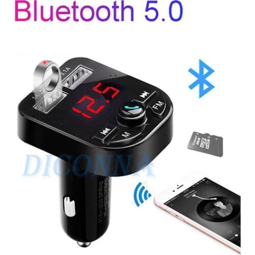 Wireless Bluetooth FM Transmitter Car MP3 Player Radio Adapter Car Kit Handsfree Call Dual USB Charger Support SD TF Card 3B18
