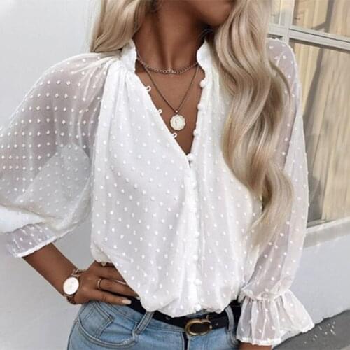 BubbleKiss Womens Chiffon Blouses