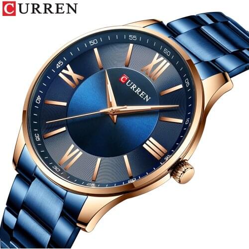 2020 curren watch mens brand simple business quartz wristwatch fashion luminous hands waterproof classic mens watch