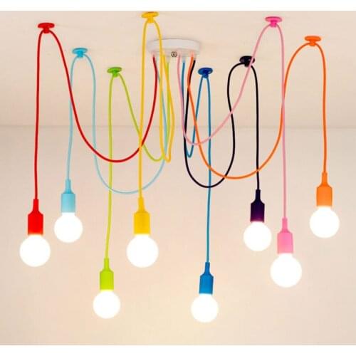 E27 Chandelier Color Celestial Flower Scattered Multi-head Spider Lamp Personalized Fashion Decorative Lamp Living Room Decor