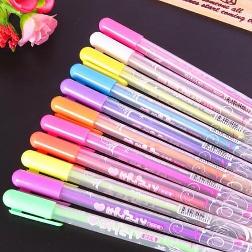 10Pcs/Lot Children Kids DIY Photo Album Accessories Gel Pens Handmade Scrapbook Tools For Photo Album