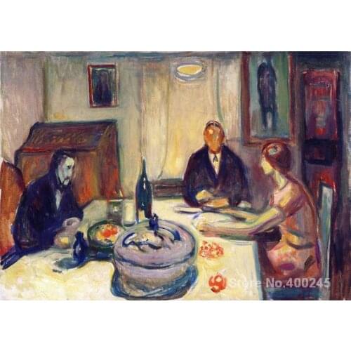 Art gallery Oslo Bohemians ( ) by Edvard Munch oil on canvas Handmade High quality