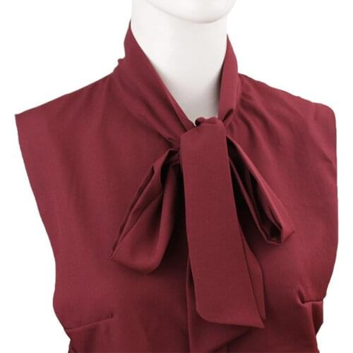 Classic Bow Tie Shirt Fake Collar False Fashion Women Clothes Accessories OL Style Adjustable Fake Collars Detachable Collar