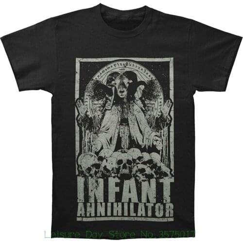 Summer New Print Man Cotton Fashion Authentic Infant Annihilator Band Goat Lord Skulls Logo T-Shirt S-2Xl New