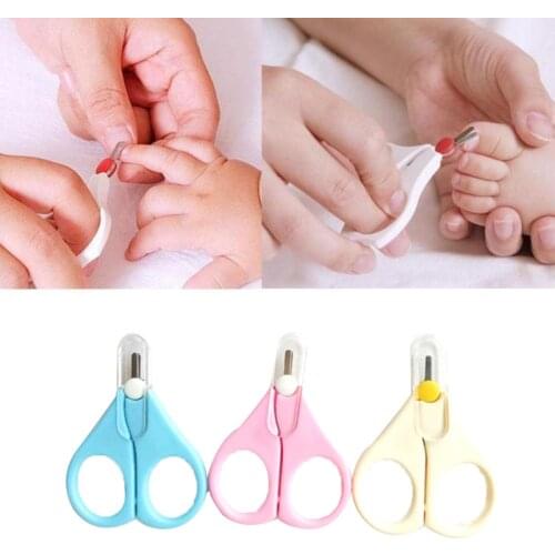 Hot Sale 1PC Kids Baby Safety Manicure Nail Cutter Clippers Scissors Lovely Mini Clipper Trimmer Baby Nail Care Random Color
