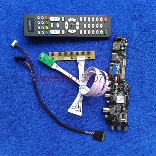 LVDS 1366*768 digital signal 3663 DVB for LTN156AT32/LTN156AT35/LTN156AT36 USB+VGA screen universal control card kit 40 Pin