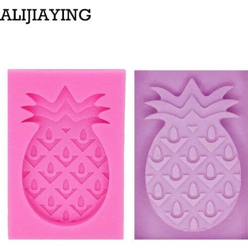 M1193 3D Pineapple Silicone Fondant Cake Molds Chocolate Candy Biscuits Moulds DIY Summer Party Cake Decorating Baking Tools