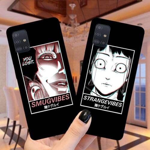 STRANGE VIBES Aesthetic Manga Soft Case Cover For Samsung A51 A71 A01 A10 A11 A21S A20 A30 A31 A40 A41 A50 A60 A70 A7 A6 A8 Plus
