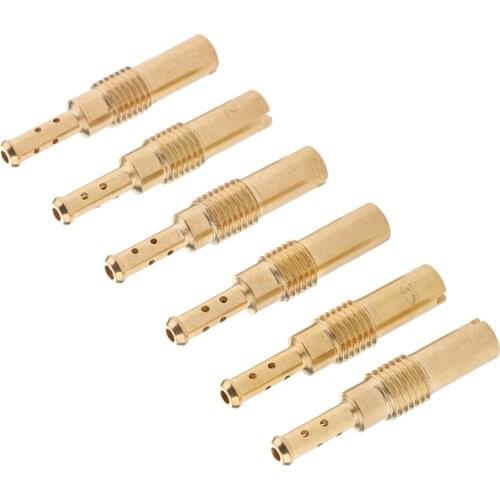 6Pcs Slow/Pilot Jet Needle Set For Motorcycle PWK Keihin OKO CVK 32-45