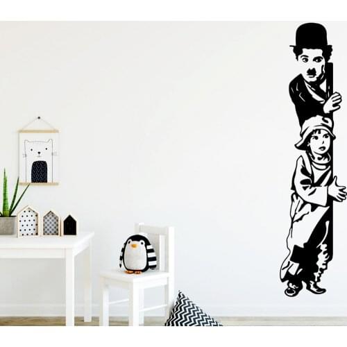 Nordic-Style Banksy Stickers Home Decoration Nordic Style Home Decoration For Baby Kids Rooms Decor Vinyl Wall Decals