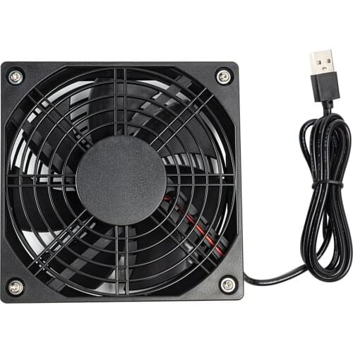 Chassis Cooling Fan 5V USB Computer Case Router Set-top Box Silent Mute Cooler for Household Computer Safety Parts