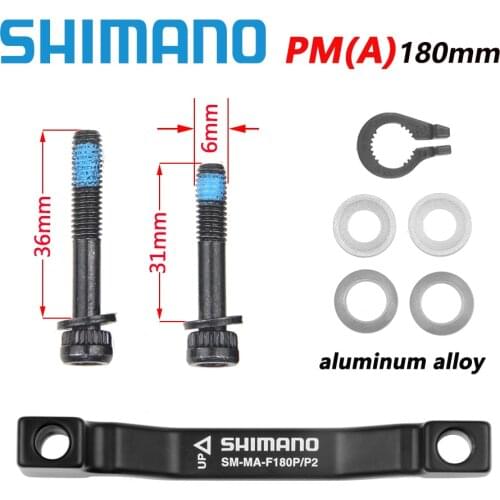 SHIMANO SM-MA-F180P/P2 F203P/P Original Disc Brake Adapter PM A pillar Disc Brake Bracket For 180/203mm Rotor RT86 RT81 RT56