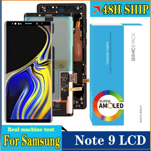 Original Amoled 6.4'' LCD for Samsung Galaxy Note 9 Note9 N960F Display Touch Screen Digitizer Assembly Repair Parts