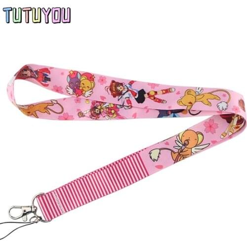 PC273 Cute Girl Lanyard Badge ID Lanyards Lanyard Neck Straps Chain Necklace Accessories
