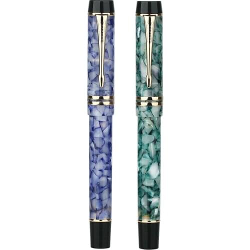 Mojiang M600S Celluloid Fountain Pen F Nib with Converter Quality Fashion Office Business Writing Gift Pen Stationery Supply