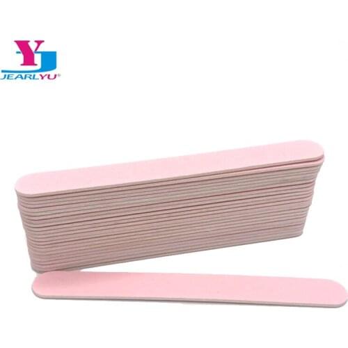 50pcs/lot Pink Nail File 240/240 JEARL YU Buffer Polishing Blocks Wooden Sanding Nail Tools Wood Board Salon Care Nail Pedicure